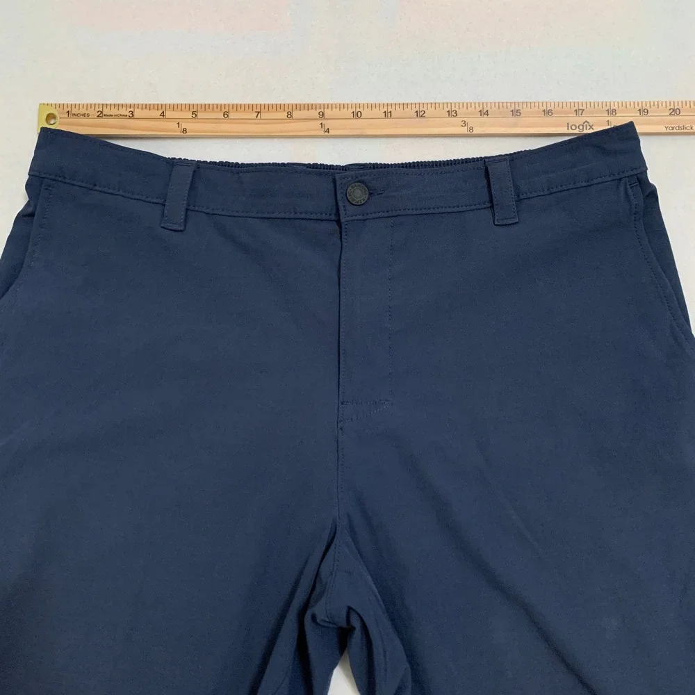 Banana Republic Performance Shorts Mens Size 38 Navy Blue Stretch Golf 9